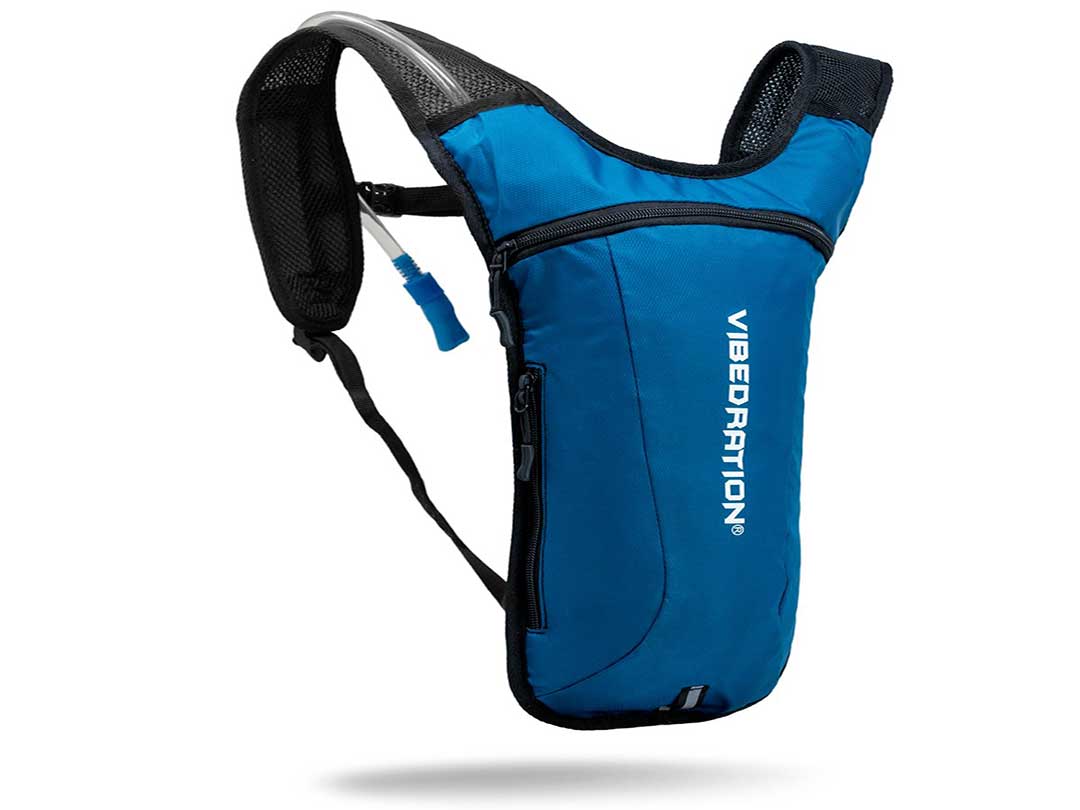 vibedration hydration backpack for raves carnivals and music festivals